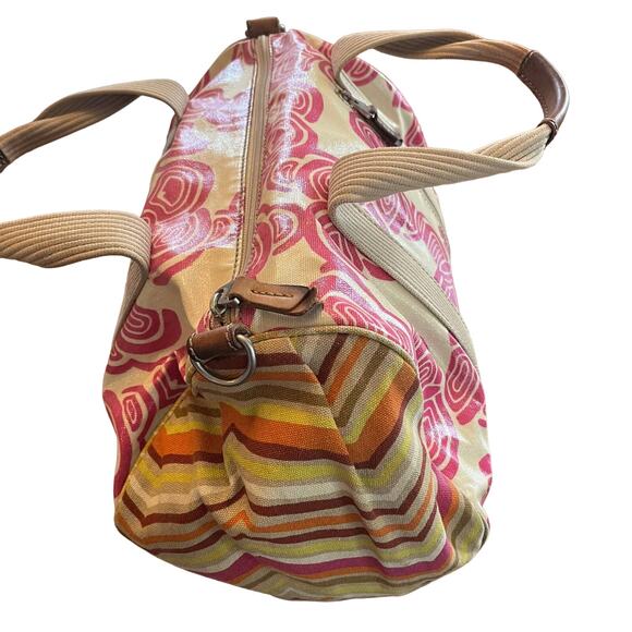 Tas Fossil Keyper Satchel Bag  Swirl Pink - Picture 8 of 9
